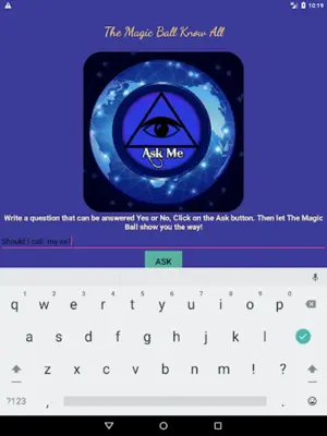 Ask The Magic 8 Ball android App screenshot 1